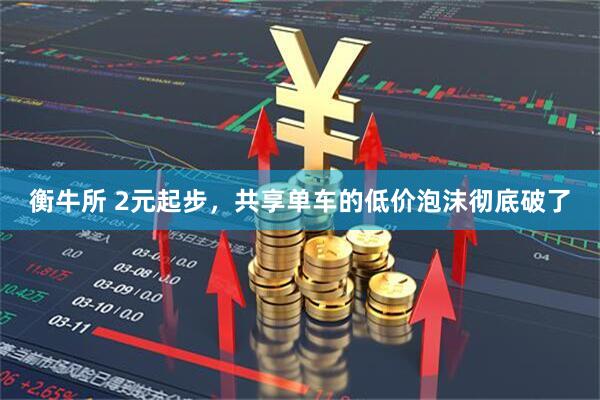 衡牛所 2元起步，共享单车的低价泡沫彻底破了